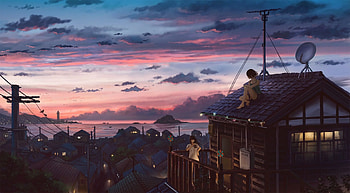 Aesthetic Anime Laptop, aesthetic anime girl laptop HD wallpaper