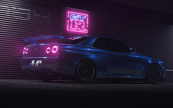 Neon Car Japan, neon jdm HD wallpaper