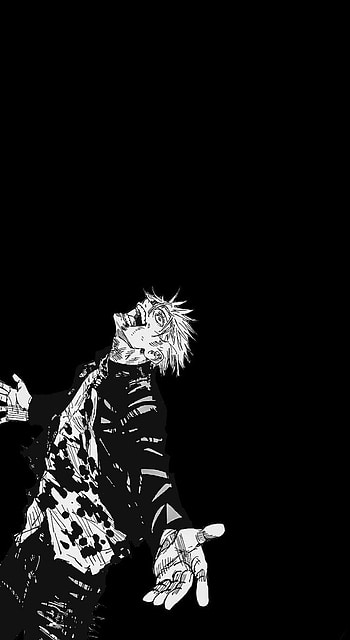 Gojo satoru aesthetic, black and white pfp HD phone wallpaper