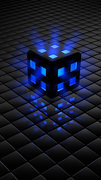 Hitam Biru Keren, android hitam HD phone wallpaper