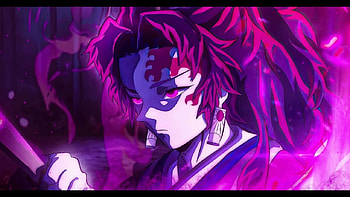 Live Yoriichi Tsugikuni Demon Slayer, purple demon slayer HD wallpaper