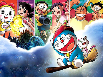 Doraemon and Friends HD wallpaper