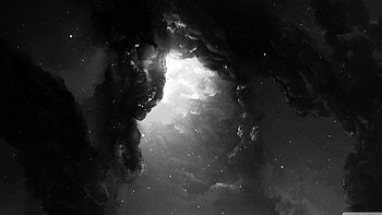 Black And White Space, black space HD wallpaper