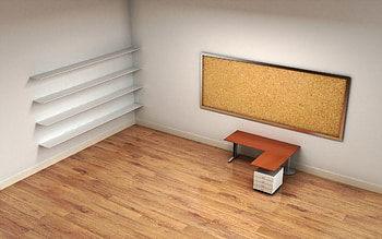 office desk HD wallpaper