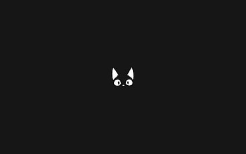 Anime Minimalist, anime black minimal HD wallpaper