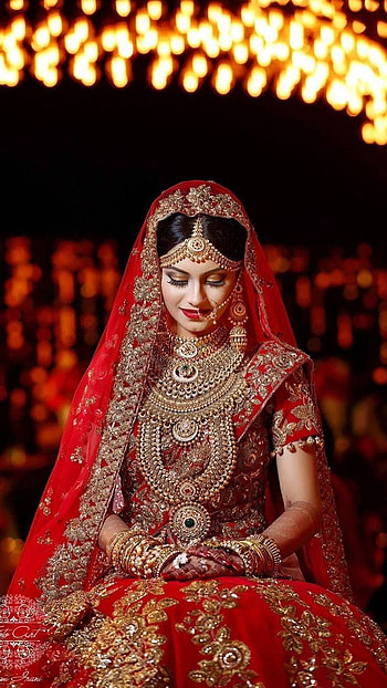 Indian Dulhan posted by Christopher Thompson, wedding girl indian HD phone wallpaper