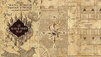 Marauder's Map Harry Potter, harry potter map HD wallpaper
