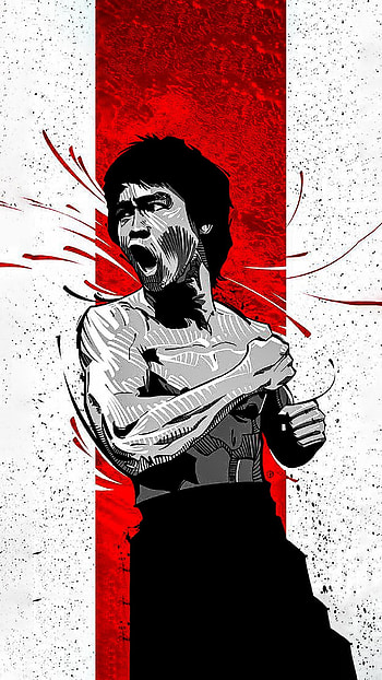 Bruce Lee Cartoon , bruce lee quote HD phone wallpaper