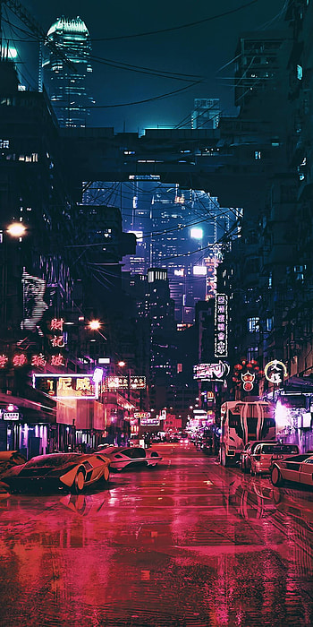 Cyberpunk , Backgrounds, minimalist cyberpunk HD phone wallpaper