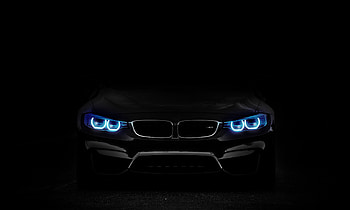 bmw, headlights, lights, car, dark : : High, bmw headlights HD wallpaper