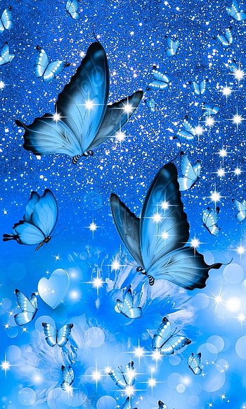 Blue Butterfly Aesthetic, cute butterfly aesthetic HD phone wallpaper