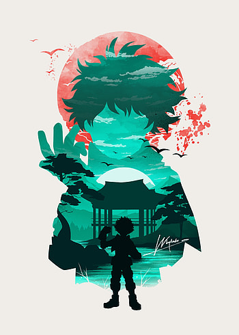 Deku My Hero Academia' Poster by whyadiphew, deku fanart HD phone wallpaper