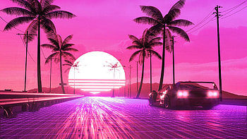 2560x1440 Retro 80s Ride 1440P Resolution HD wallpaper