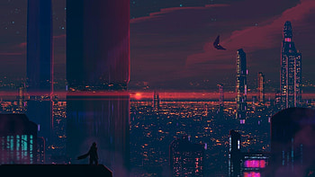 Cyberpunk 1440p, minimalist cyberpunk HD wallpaper