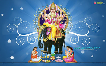 Bhagwan Vishwakarma Puja, vishwakarma dev HD wallpaper