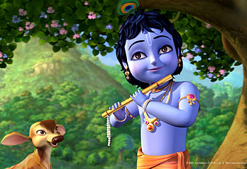 Animated Little Krishna Cartoon, animation HD wallpaper