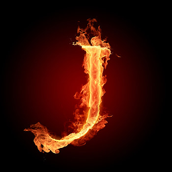 The Alphabet : The letter J, v blue fire letter HD phone wallpaper