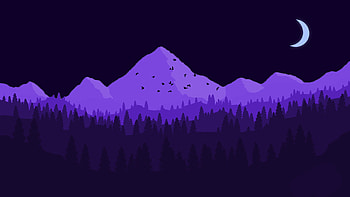 purple firewatch HD wallpaper