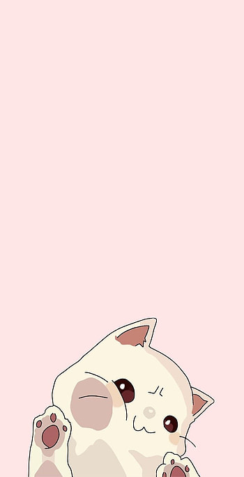 Cute Cat, cutest kitten cartoon HD phone wallpaper