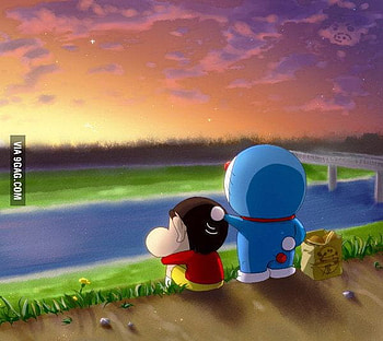 Sad Shin Chan HD wallpaper