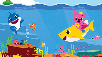 baby shark backgrounds, baby shark aesthetic HD wallpaper