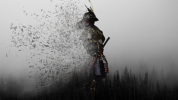 white samurai HD wallpaper