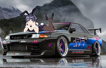 Anime Drift, jdm car pc anime HD wallpaper