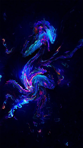Fondos de Pantalla Abstractos para Celular, neon water HD phone wallpaper