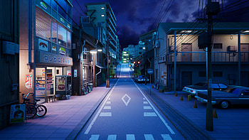 ArtStation, tokyo anime night HD wallpaper