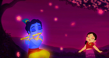 Animated Krishna, radha krishna cartoon HD wallpaper