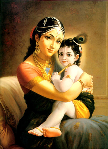 Mother Yasoda Binds Krishna, yashoda HD phone wallpaper
