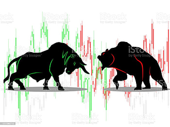 Bull Vs Bear Symbol Of Stock Market Trend On White Backgrounds Illustration Stock Illustration HD wallpaper