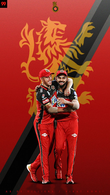 AB de Villiers, virat kohli rcb HD phone wallpaper