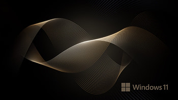 Dark and Gold Abstract Backgrounds for Windows 11, windows 11 dark ultra HD wallpaper