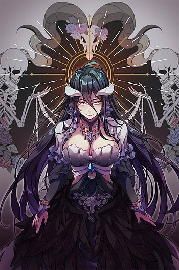 1 Albedo Full Backgrounds, albedo overlord HD phone wallpaper