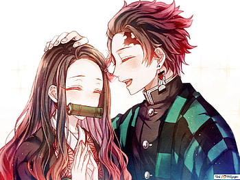 Nezuko Kamado, cute nezuko and tanjiro HD wallpaper