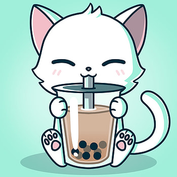 Milk Cat Cute Kawaii Boba Tea, cute boba HD phone wallpaper