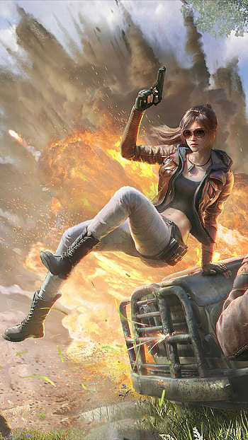 PUBG Girl Explosion Ultra Mobile, girl mobile HD phone wallpaper