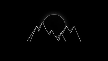 1366x768 minimal, dark, mountains, tablet, laptop, 1366x768 , background, 24005, 1366x768 minimalist HD wallpaper