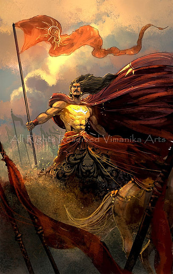 Vedic art, Hinduism art, Mythology artpinterest, hindu warrior HD phone wallpaper
