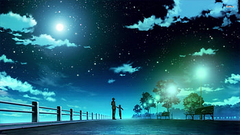 Aesthetic Anime Laptop, grunge scenery laptop HD wallpaper