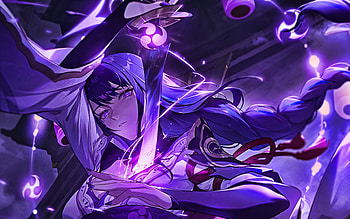 Genshin Impact Raiden Shogun HD wallpaper