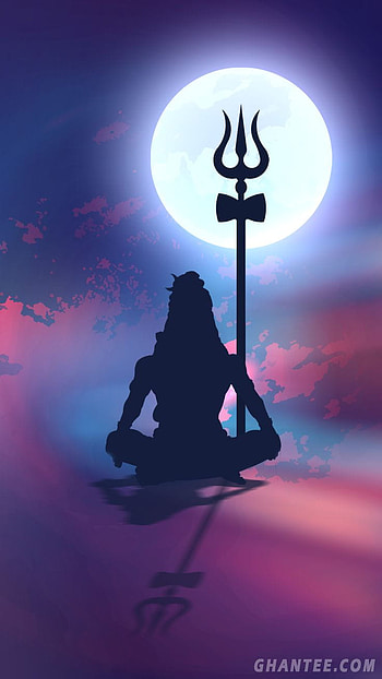 arts drawings in 2021, lord shiva shadow HD phone wallpaper