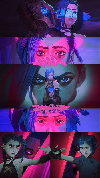 Arcane Jinx, aesthetic jinx arcane HD phone wallpaper