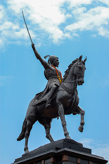 Shivaji Maharaj Painting, Shivaji Maharaj , shivaji maharaj statue HD phone wallpaper