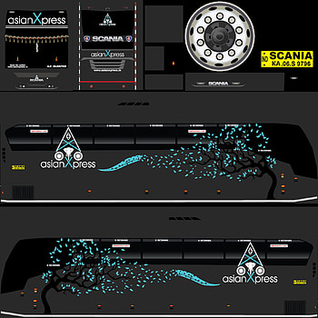 Asian Xpress bus Livery HD phone wallpaper