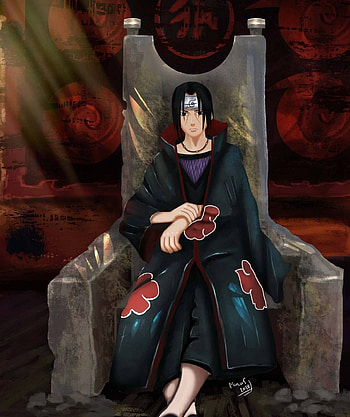 Uchiha Itachi by MarufHasanEshan, itachi throne HD phone wallpaper