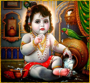 Bal Gopal, baby krishna HD wallpaper