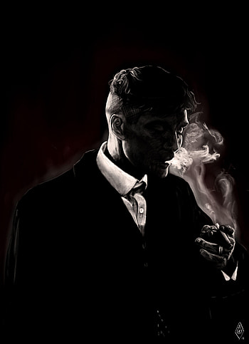 Portrait of Thomas Shelby from Peaky Blinders. Drawn with my Wacom, peaky blinders quotes HD phone wallpaper