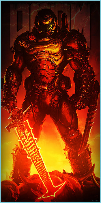 Doom Slayer Mobile, doom cell HD phone wallpaper